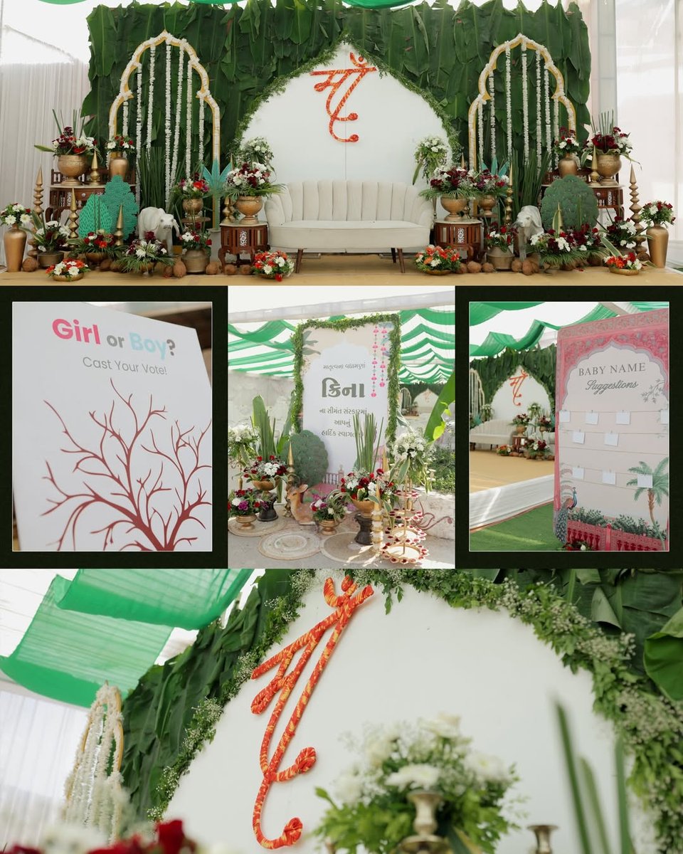 Trending baby shower decoration setup in Surat (Theme 37)