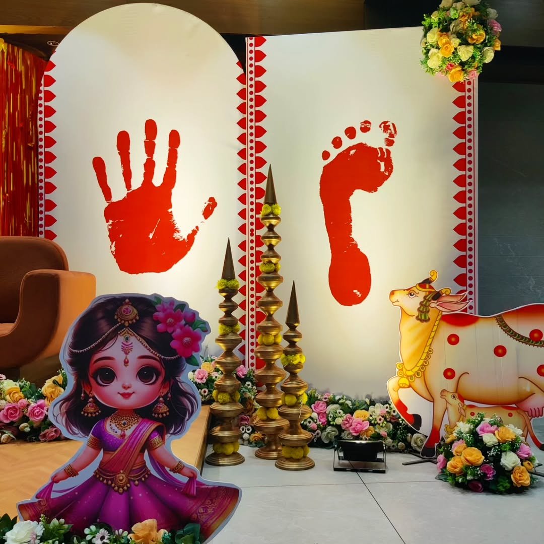 Trending baby shower decoration setup in Surat (Theme 43)