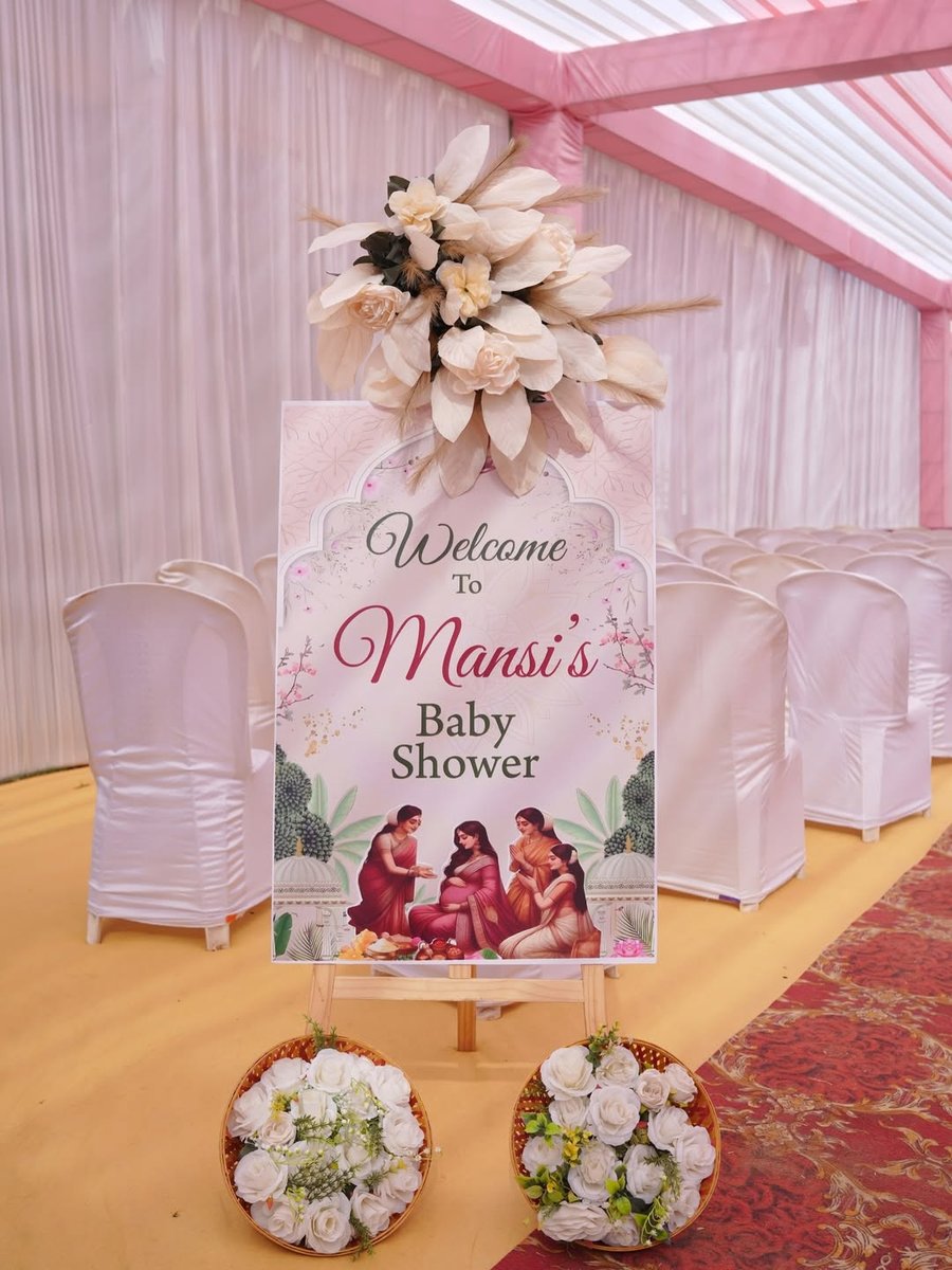 Trending baby shower decoration setup in Surat (Theme 61)