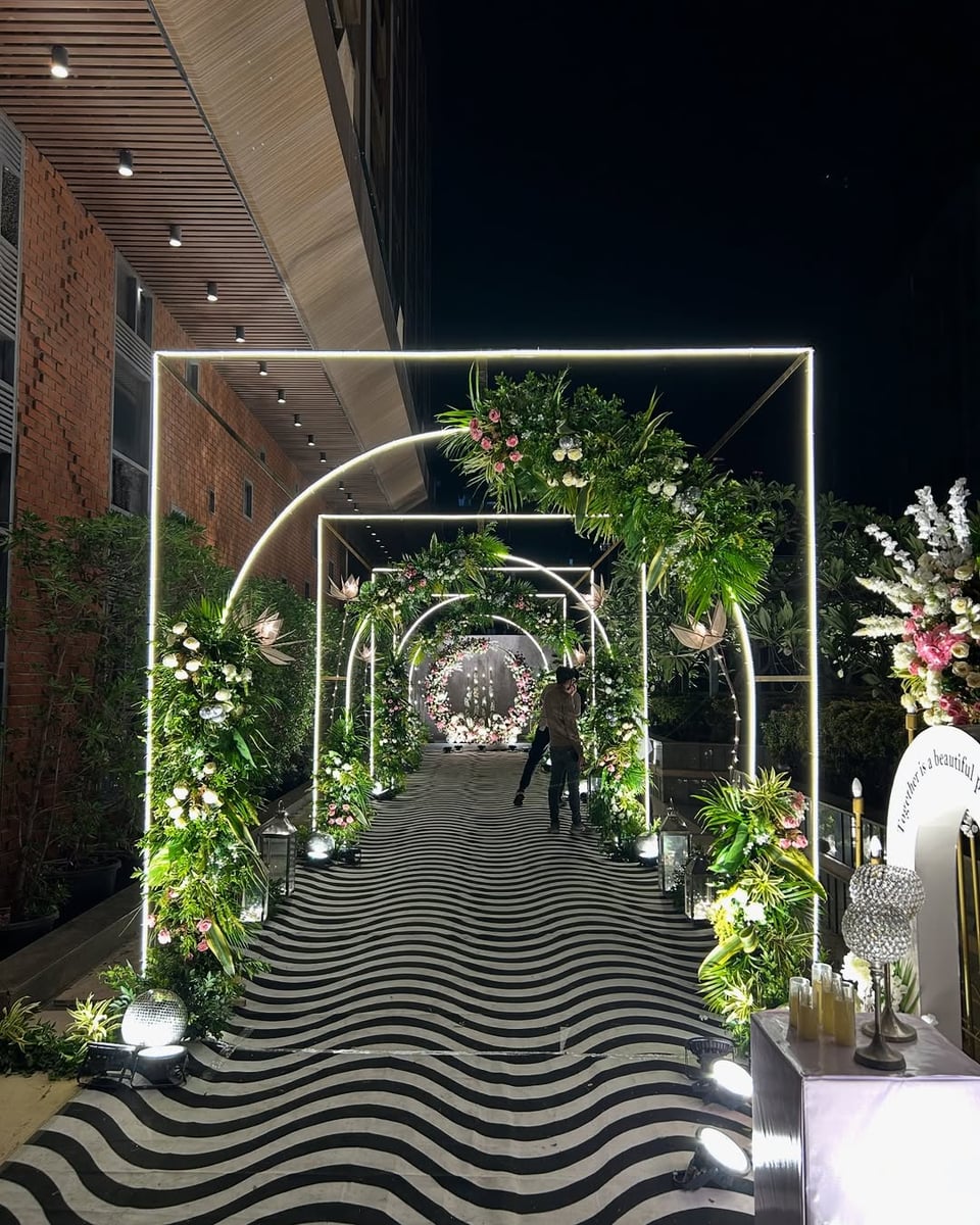 Exquisite engagement stage in Surat (Setup 7)