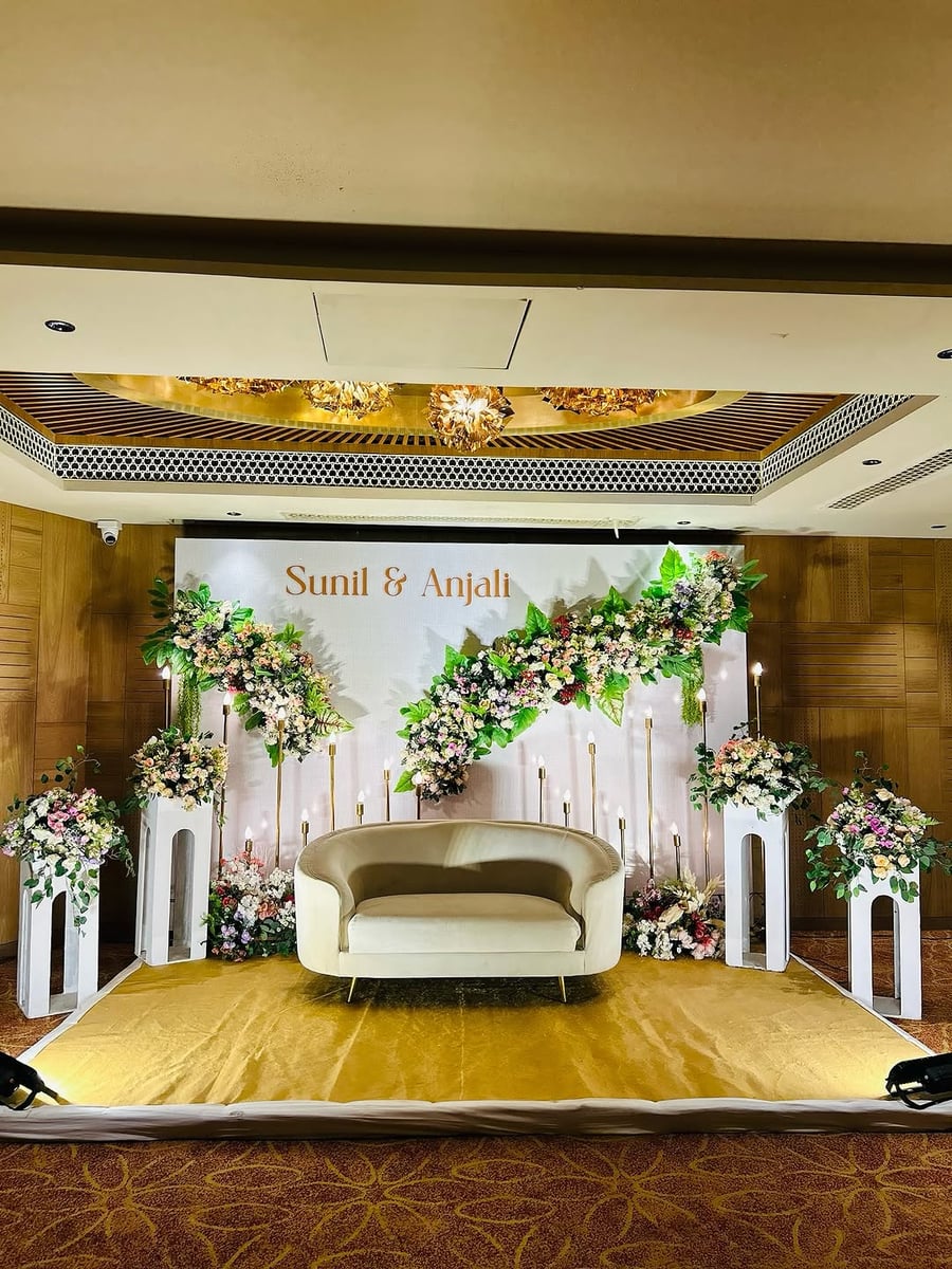Premium ring ceremony decoration in Surat (Setup 13)