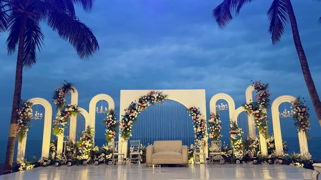 Exquisite ring ceremony decoration in Surat (Setup 19)