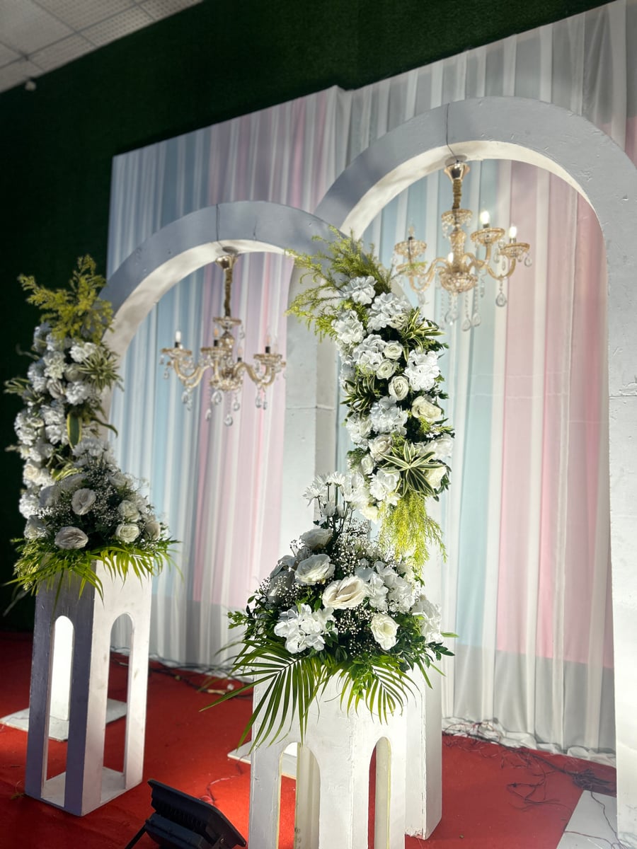 Elegant engagement entrance design in Surat (Setup 62)