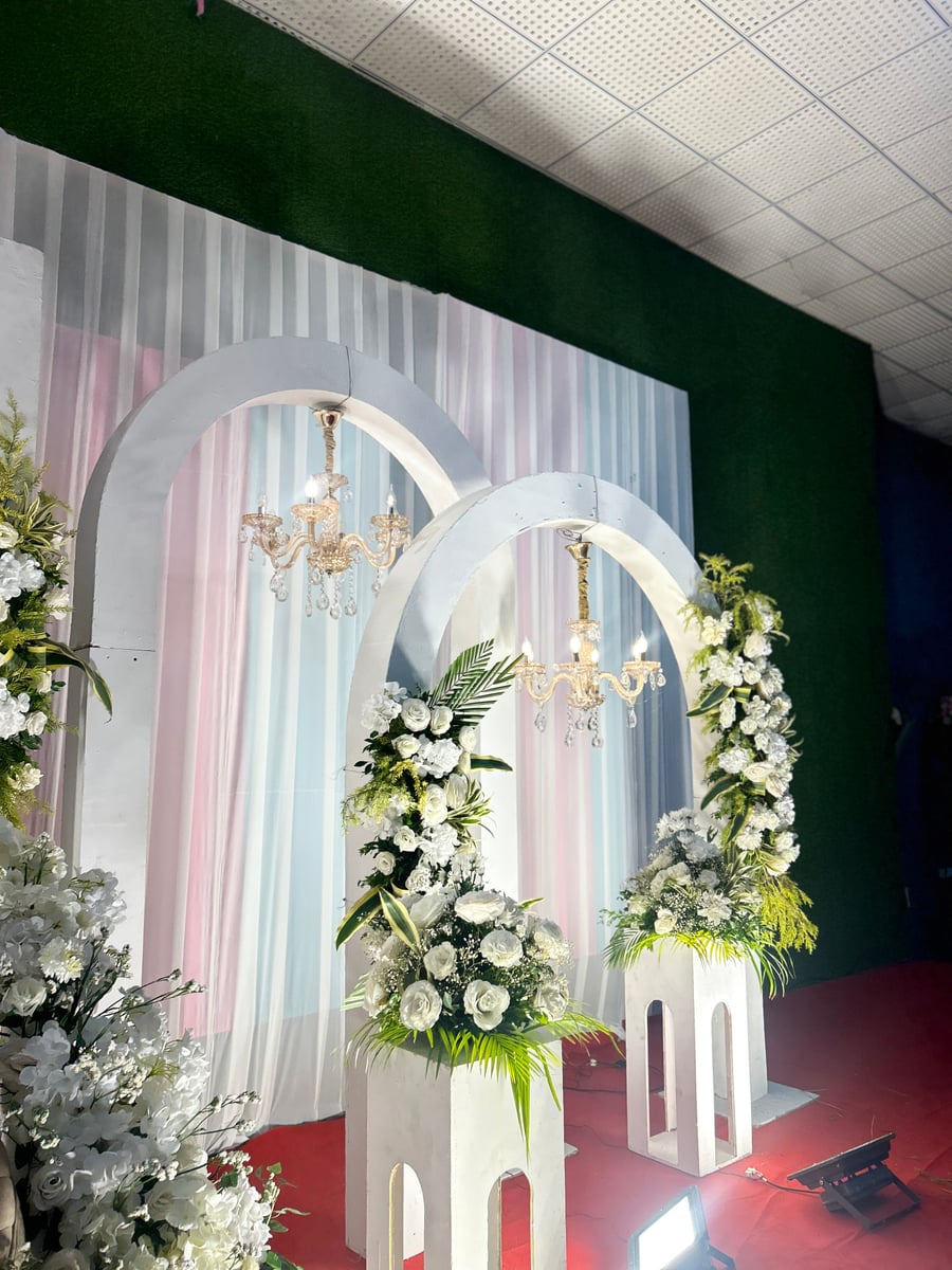 Beautiful engagement entrance design in Surat (Setup 63)