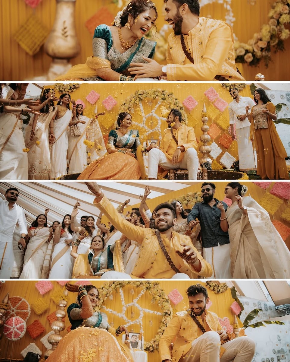 Elegant haldi ceremony decoration in Surat (Haldi Setup 7)