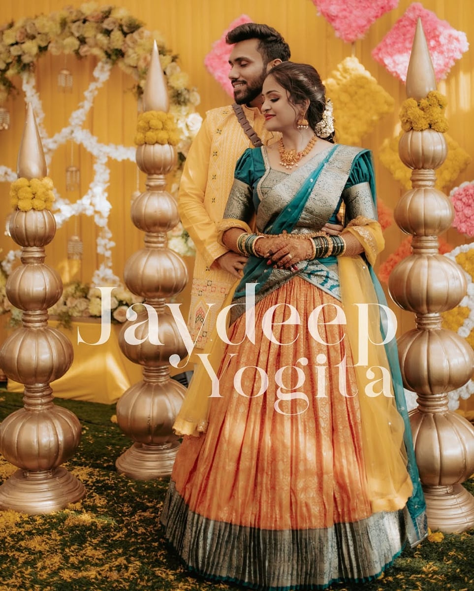 Traditional haldi ceremony decoration in Surat (Haldi Setup 8)