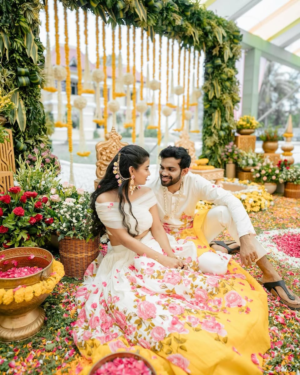 Grand haldi backdrop in Surat (Haldi Setup 29)