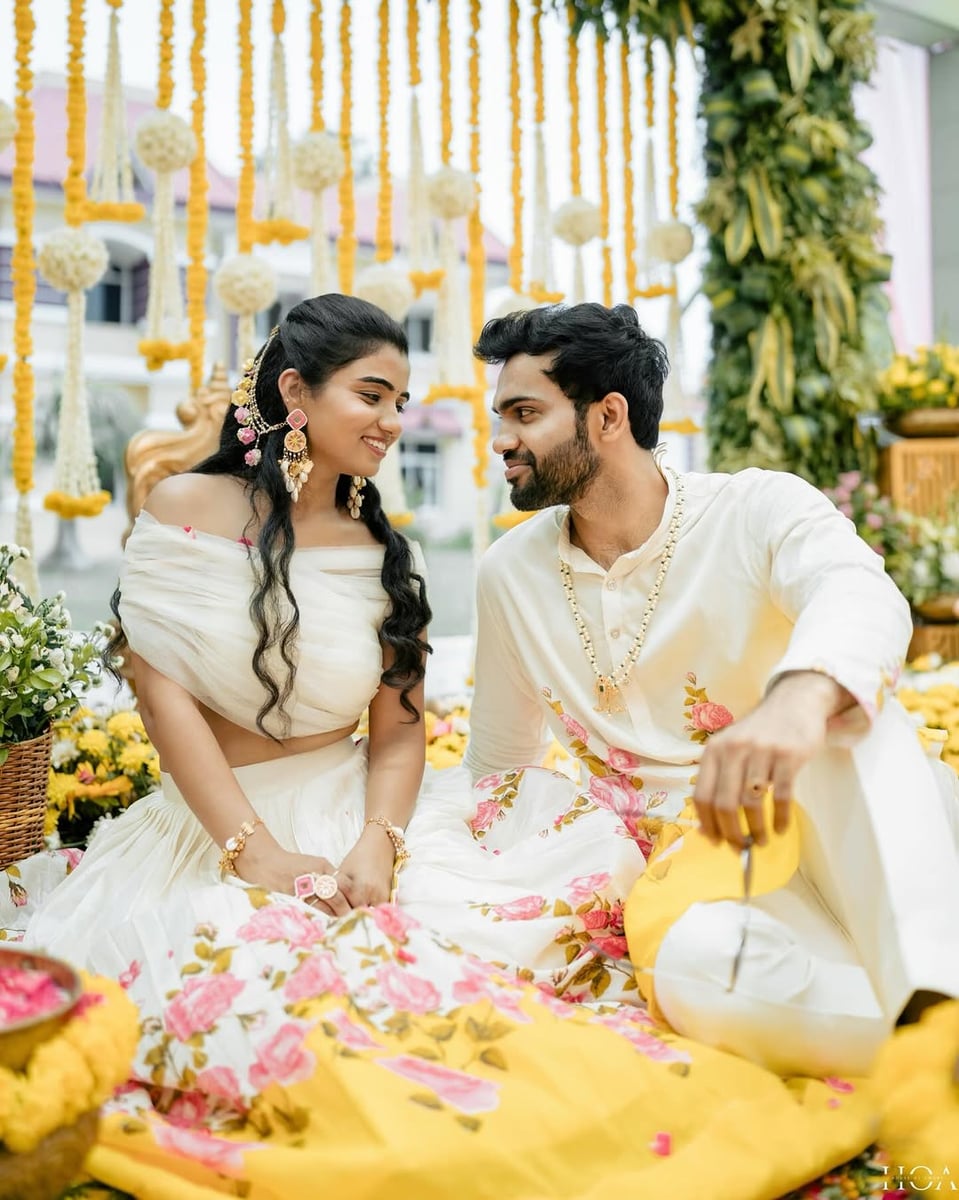 Premium marigold flower canopy in Surat (Haldi Setup 34)