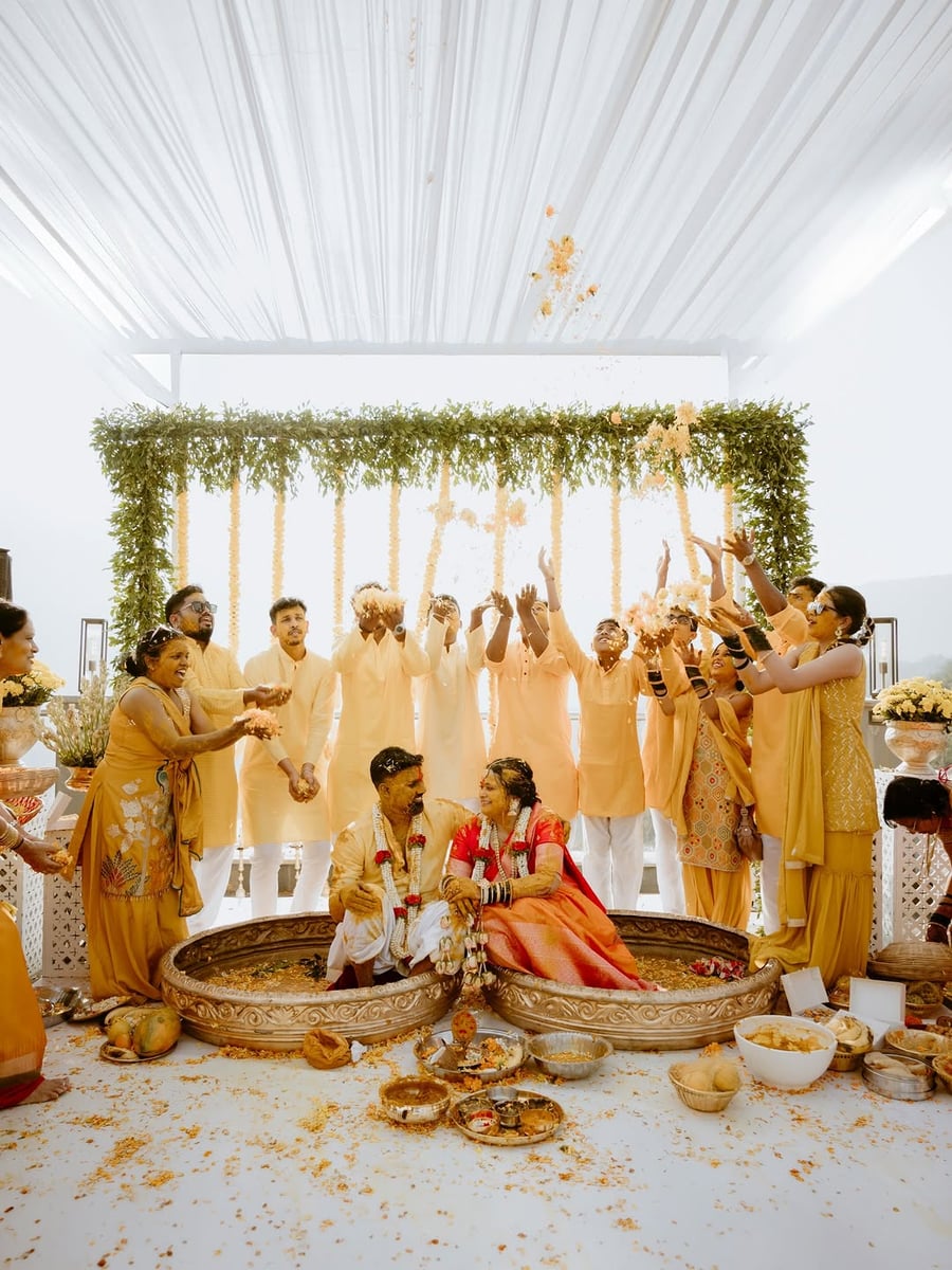 Traditional ethnic swing setup in Surat (Haldi Setup 42)