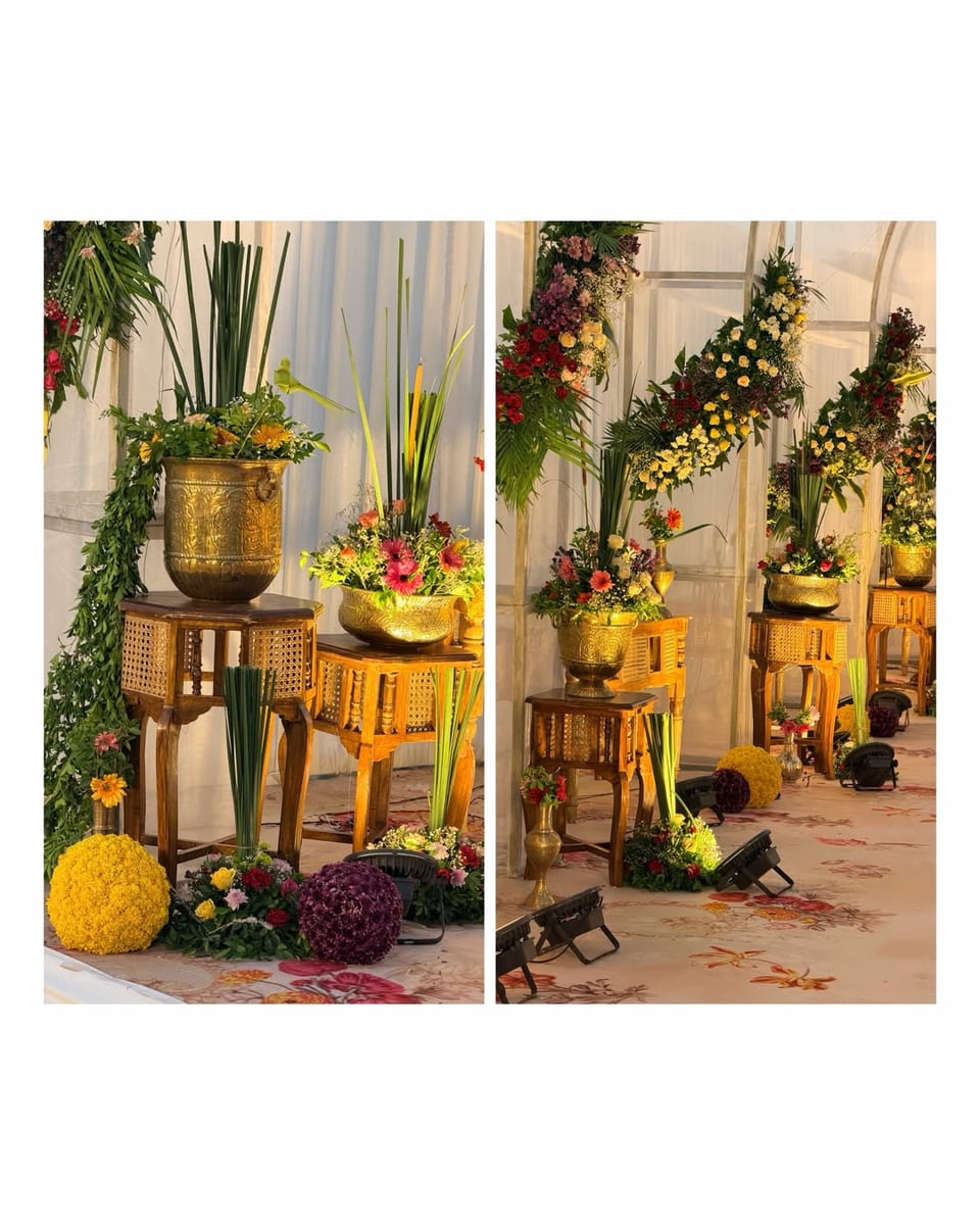 Premium reception floral arrangement in Surat (Reception Theme 13)