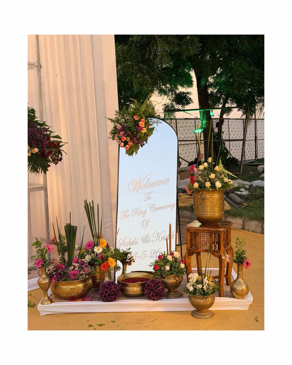 Grand grand reception setup in Surat (Reception Theme 17)